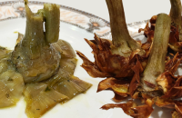 Artichokes_alla_romana_and_artichokes_alla_giudia